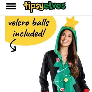 Tipsy Elves Christmas Tree Toss Game Jumpsuit